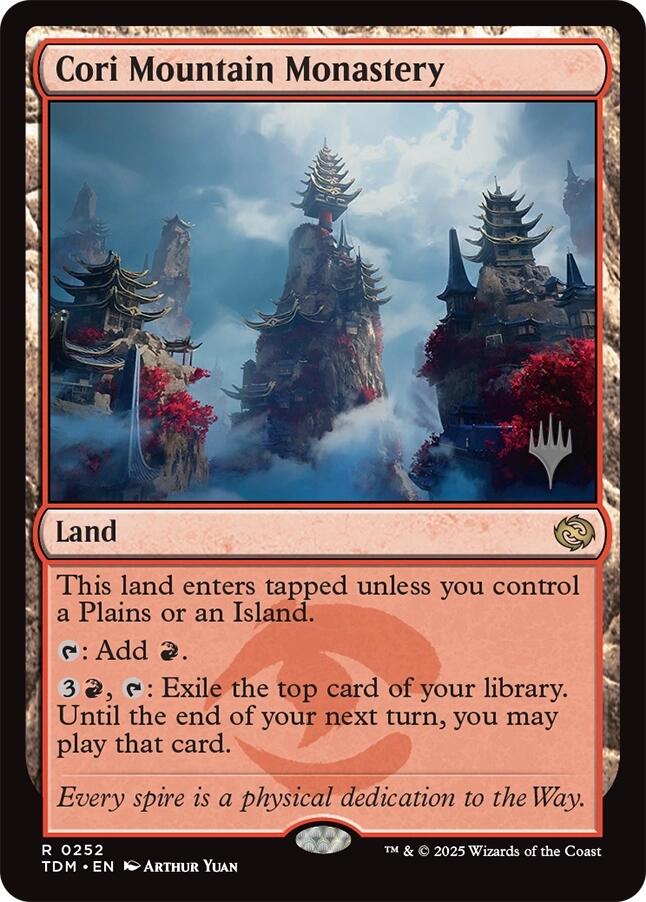 Cori Mountain Monastery [Tarkir: Dragonstorm Promos] | Eastridge Sports Cards & Games