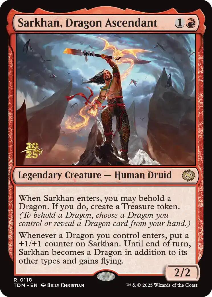 Sarkhan, Dragon Ascendant [Tarkir: Dragonstorm Prerelease Promos] | Eastridge Sports Cards & Games