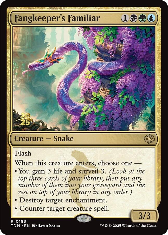 Fangkeeper's Familiar [Tarkir: Dragonstorm Prerelease Promos] | Eastridge Sports Cards & Games