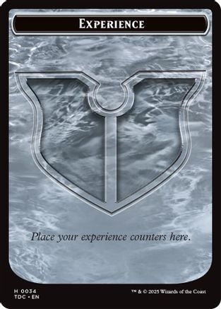 Experience // Treasure Double-Sided Token [Tarkir: Dragonstorm Commander Tokens]
