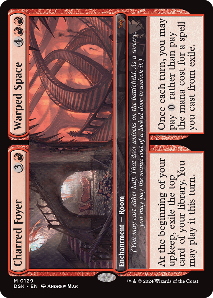 Charred Foyer // Warped Space [Duskmourn: House of Horror] | Eastridge Sports Cards & Games