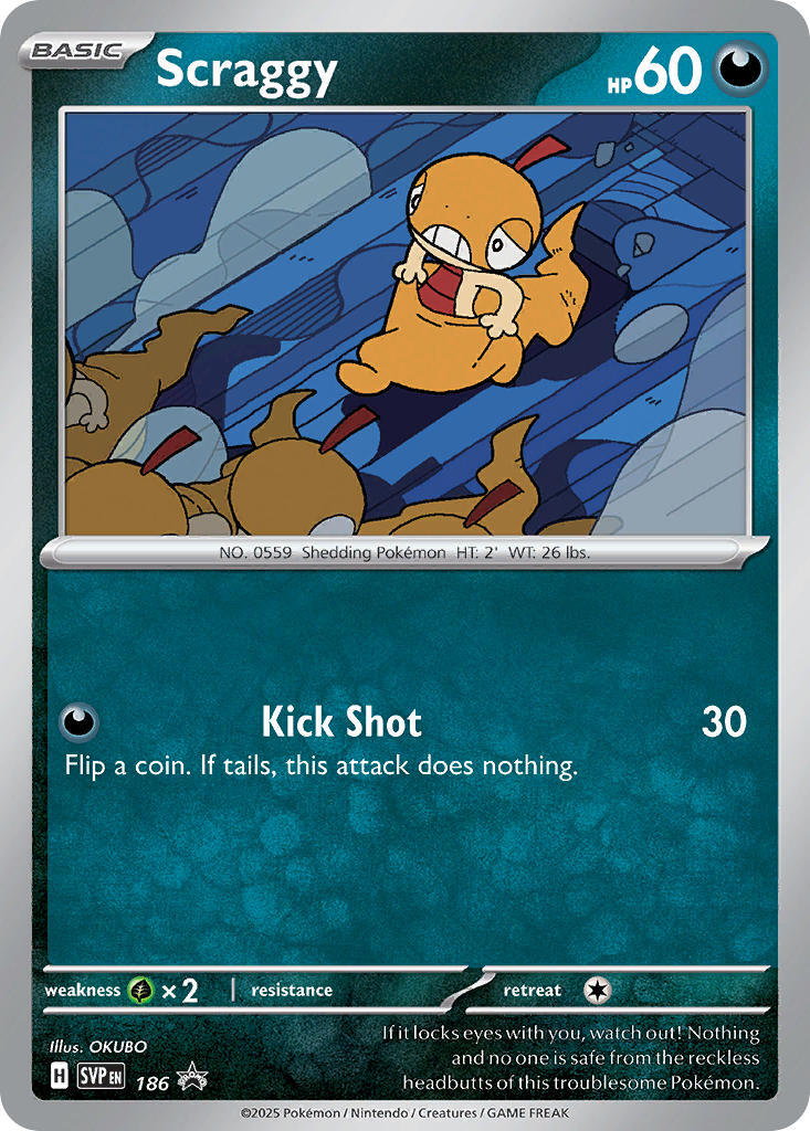 Scraggy (186) [Scarlet & Violet: Black Star Promos] | Eastridge Sports Cards & Games
