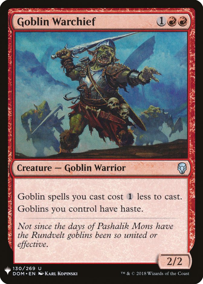 Goblin Warchief [The List] | Eastridge Sports Cards & Games