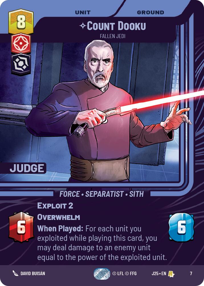 Count Dooku - Fallen Jedi (7) (7) [Judge Promos] | Eastridge Sports Cards & Games