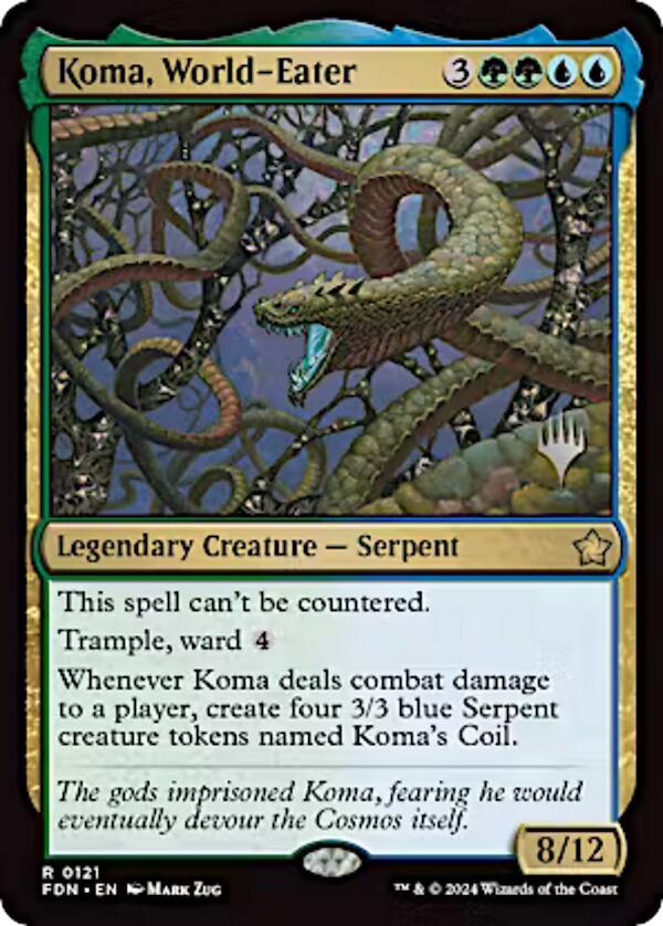 Koma, World-Eater (Promo Pack) [Aetherdrift Promos] | Eastridge Sports Cards & Games