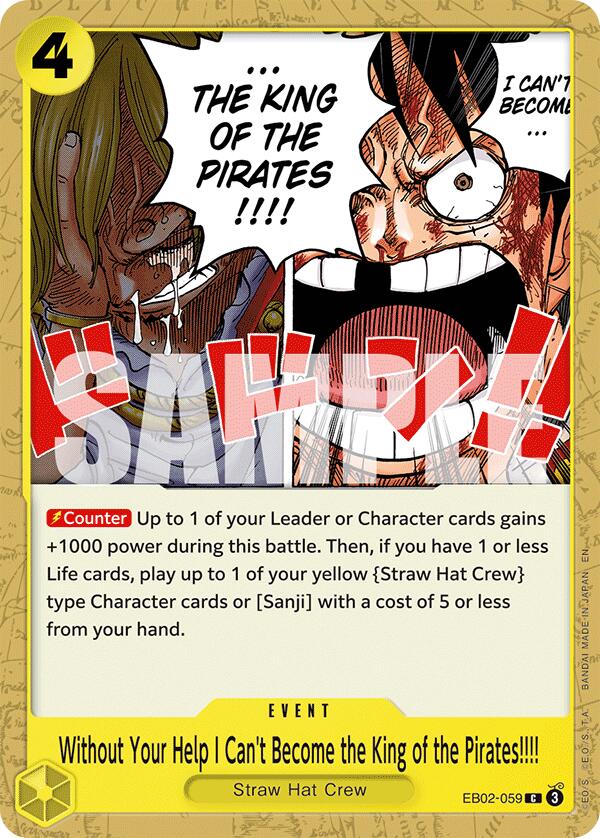 Without Your Help I Can't Become the King of the Pirates!!!! [Extra Booster: Anime 25th Collection] | Eastridge Sports Cards & Games