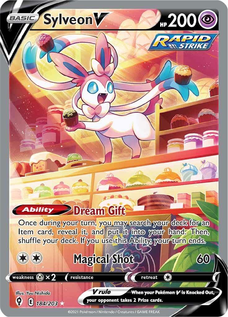 Sylveon V (184/203) [Sword & Shield: Evolving Skies] | Eastridge Sports Cards & Games