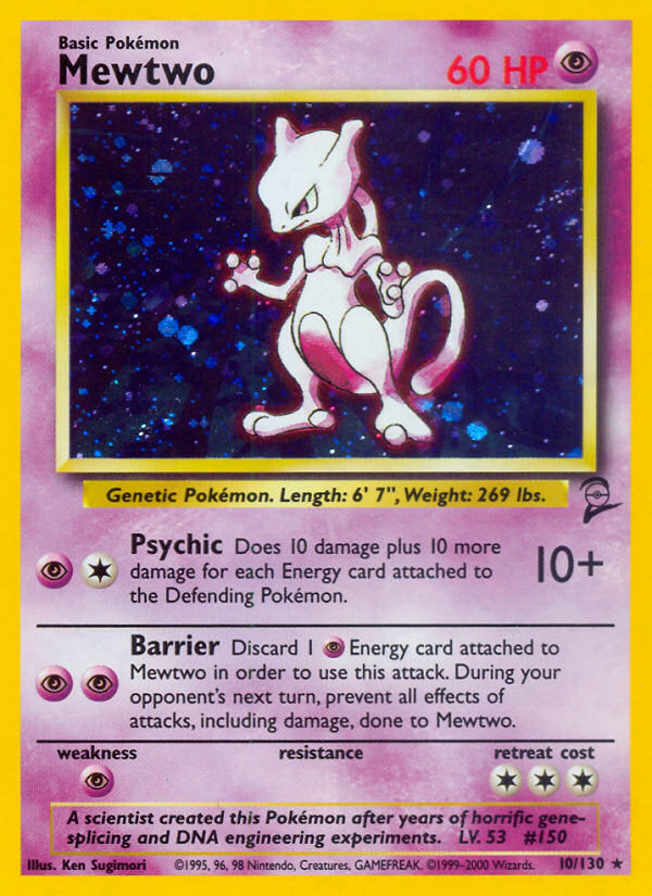 Mewtwo (10/130) [Base Set 2] | Eastridge Sports Cards & Games