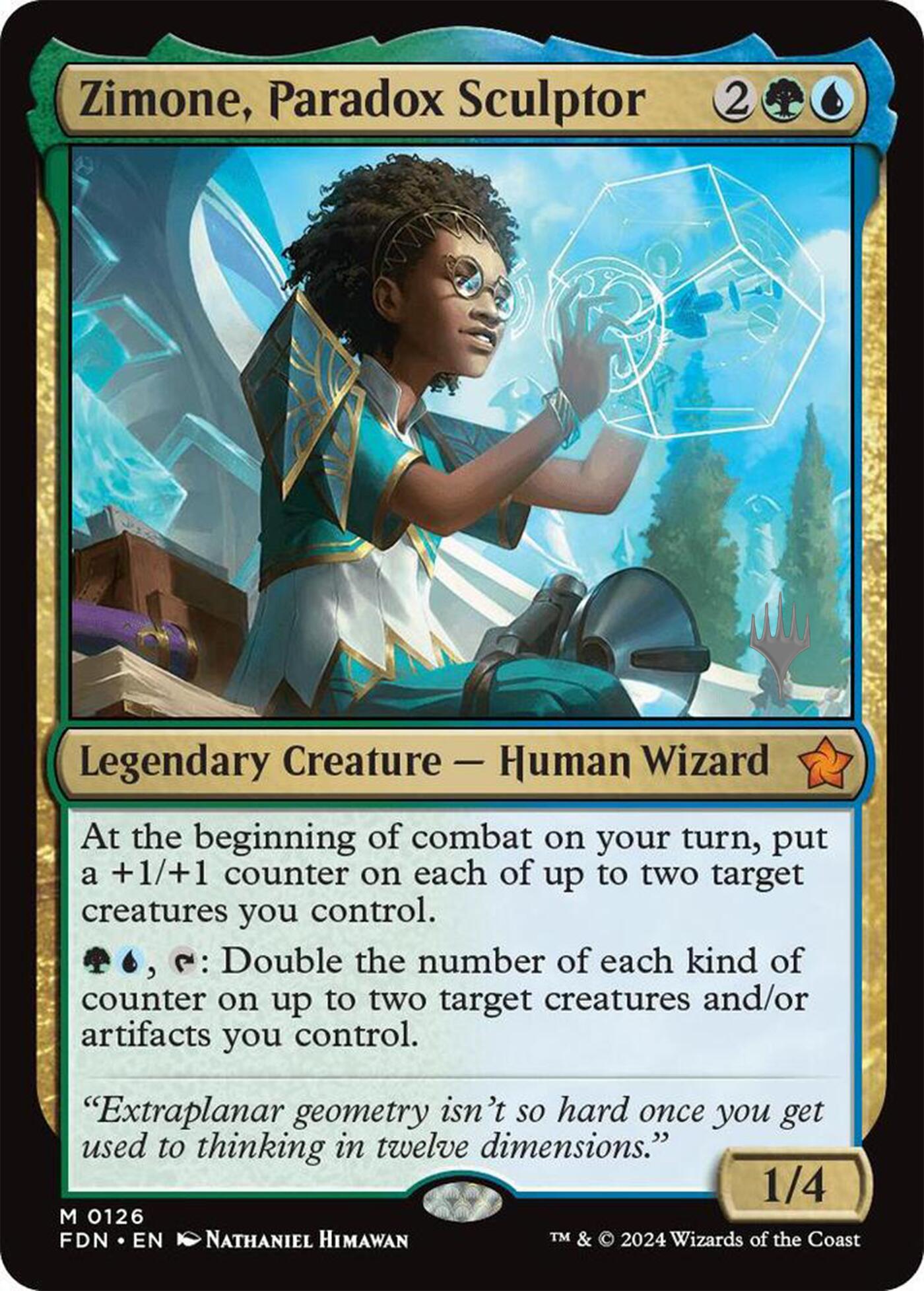 Zimone, Paradox Sculptor (Promo Pack) [Foundations Promos] | Eastridge Sports Cards & Games