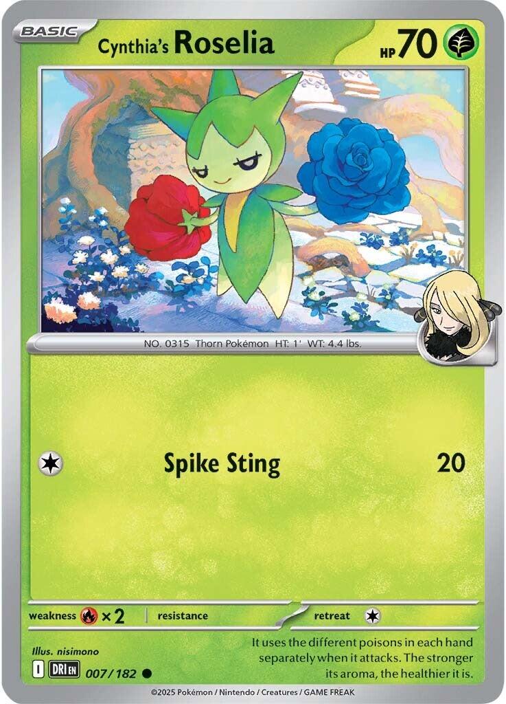 Cynthia's Roselia (007/182) [Scarlet & Violet: Destined Rivals] | Eastridge Sports Cards & Games