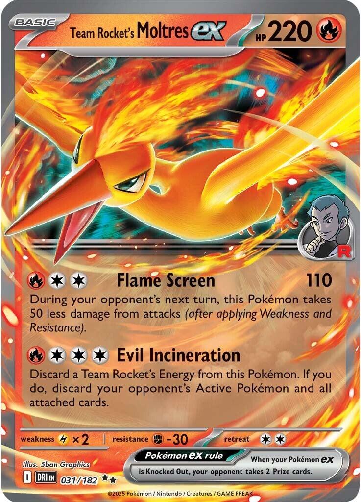 Team Rocket's Moltres ex (031/182) [Scarlet & Violet: Destined Rivals] | Eastridge Sports Cards & Games