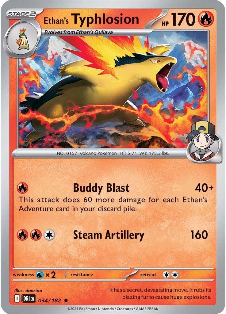 Ethan's Typhlosion (034/182) [Scarlet & Violet: Destined Rivals] | Eastridge Sports Cards & Games