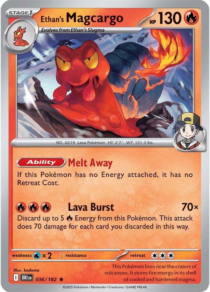Ethan's Magcargo (036/182) [Scarlet & Violet: Destined Rivals] | Eastridge Sports Cards & Games
