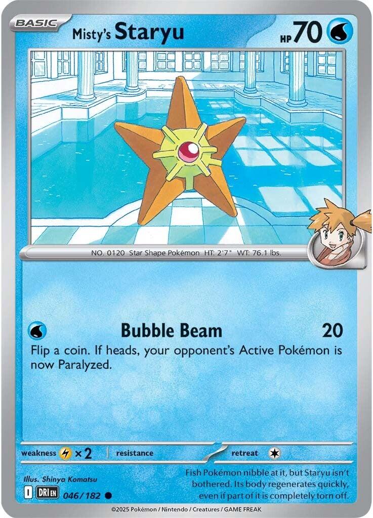 Misty's Staryu (046/182) [Scarlet & Violet: Destined Rivals] | Eastridge Sports Cards & Games