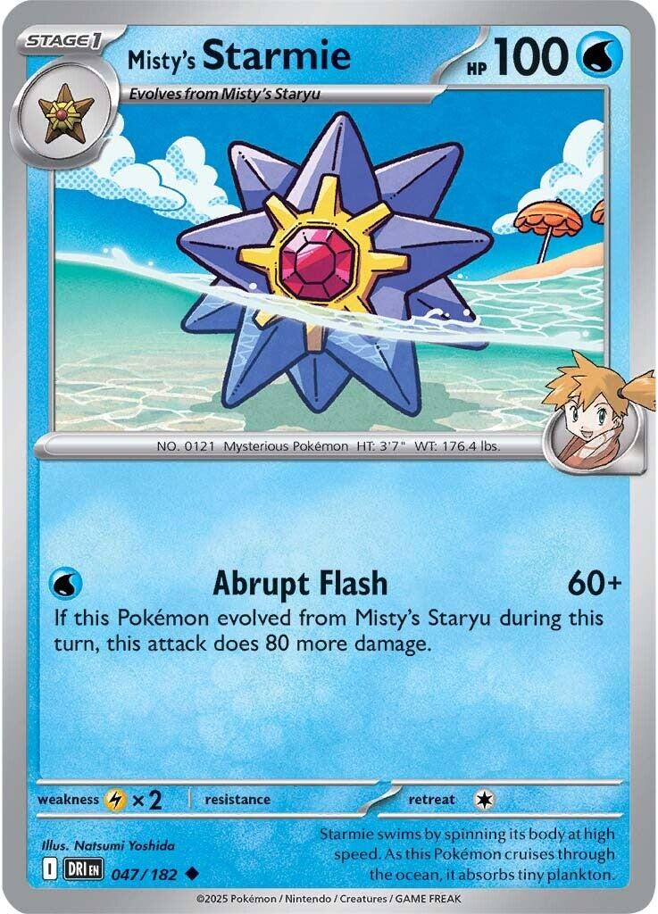Misty's Starmie (047/182) [Scarlet & Violet: Destined Rivals] | Eastridge Sports Cards & Games