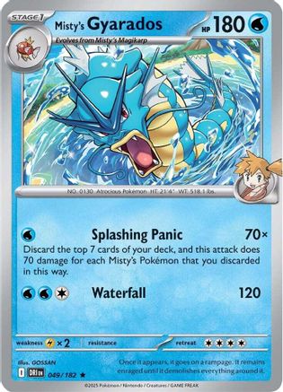 Misty's Gyarados (049/182) [Scarlet & Violet: Destined Rivals] | Eastridge Sports Cards & Games