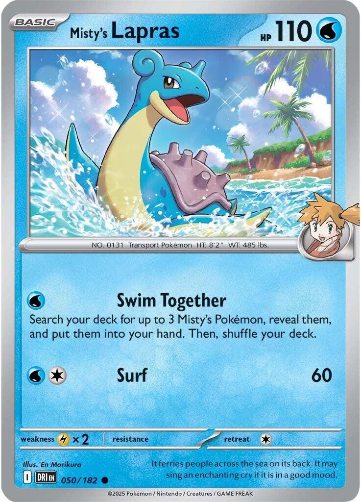 Misty's Lapras (050/182) [Scarlet & Violet: Destined Rivals] | Eastridge Sports Cards & Games