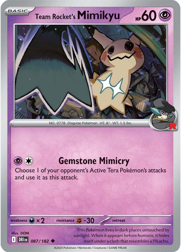 Team Rocket's Mimikyu (087/182) [Scarlet & Violet: Destined Rivals] | Eastridge Sports Cards & Games
