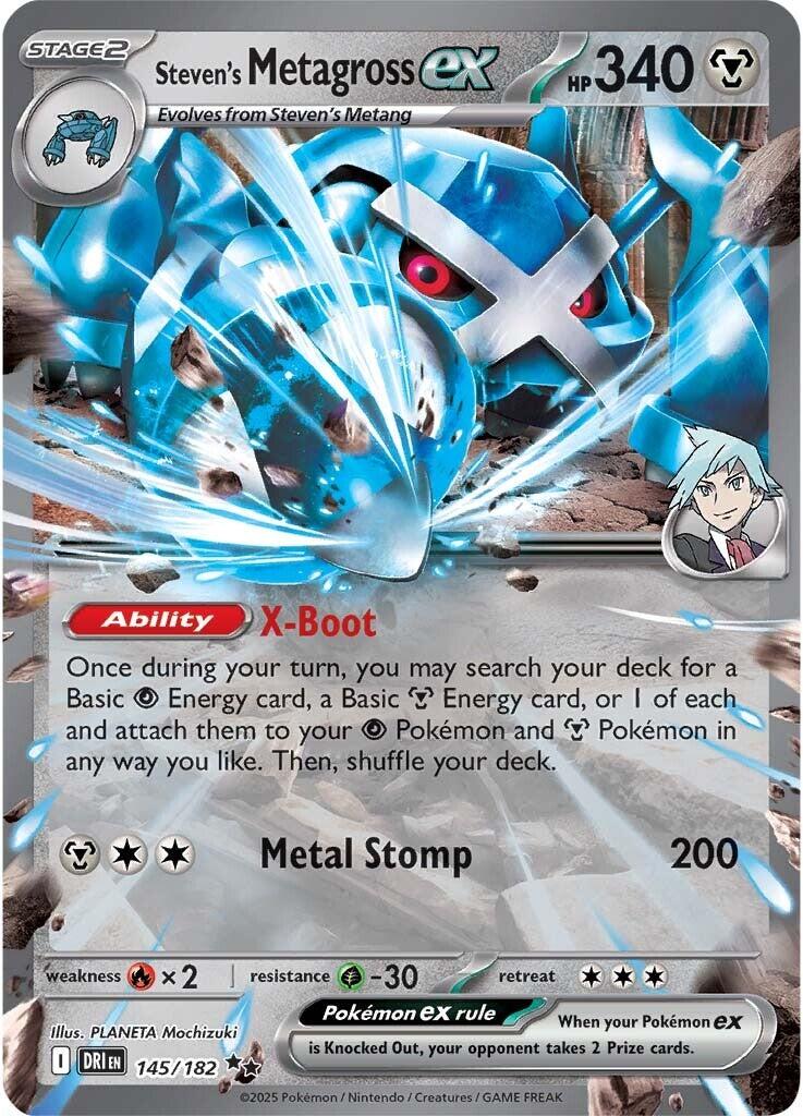 Steven's Metagross ex (145/182) [Scarlet & Violet: Destined Rivals] | Eastridge Sports Cards & Games
