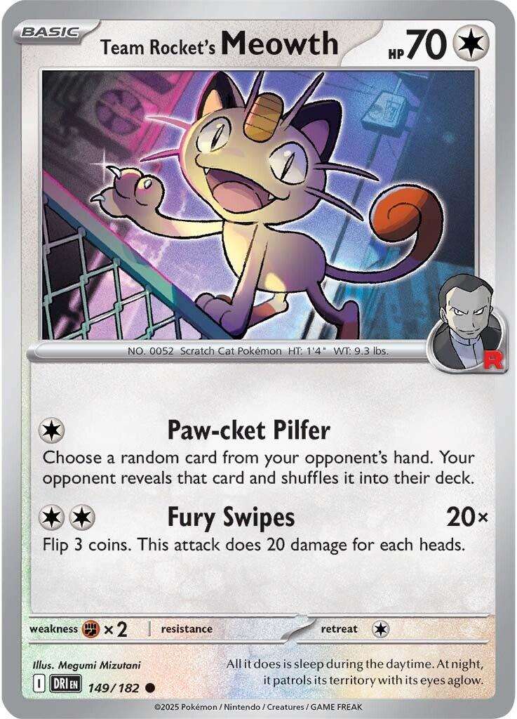 Team Rocket's Meowth (149/182) [Scarlet & Violet: Destined Rivals] | Eastridge Sports Cards & Games