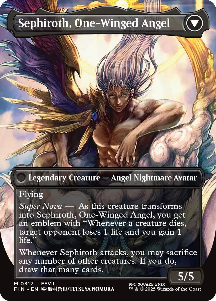Sephiroth, Fabled SOLDIER // Sephiroth, One-Winged Angel (Borderless) (0317) [FINAL FANTASY] | Eastridge Sports Cards & Games