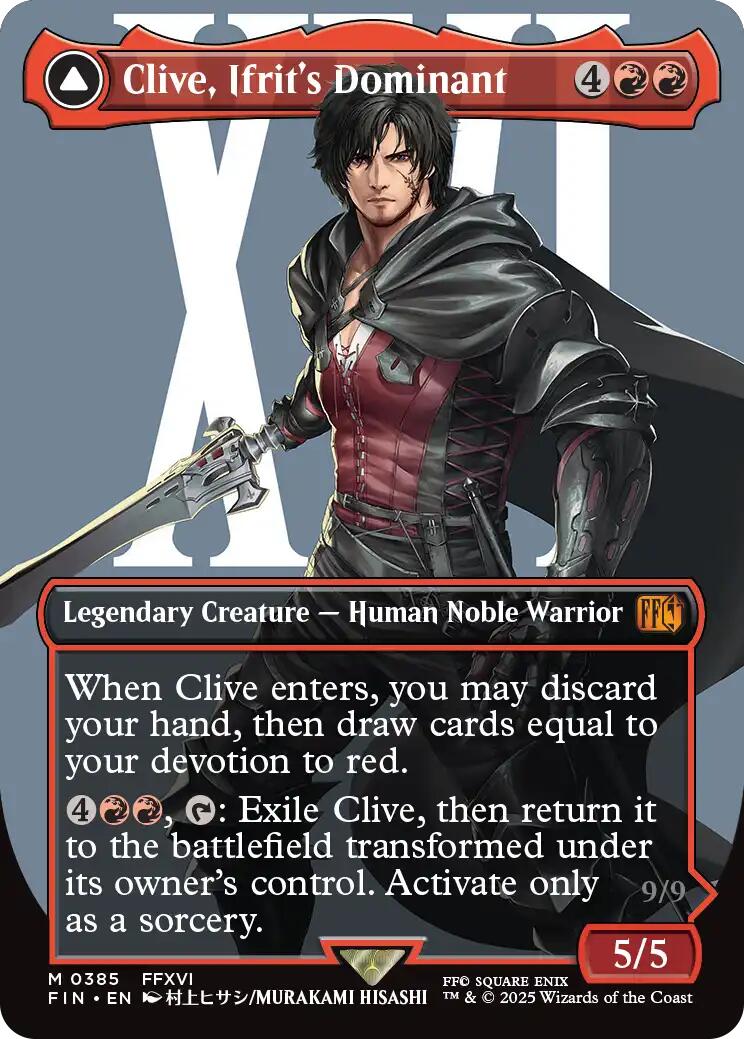 Clive, Ifrit's Dominant // Ifrit, Warden of Inferno (Borderless) (0385) [FINAL FANTASY] | Eastridge Sports Cards & Games