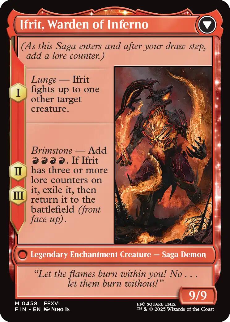 Clive, Ifrit's Dominant // Ifrit, Warden of Inferno (Extended Art) [FINAL FANTASY] | Eastridge Sports Cards & Games