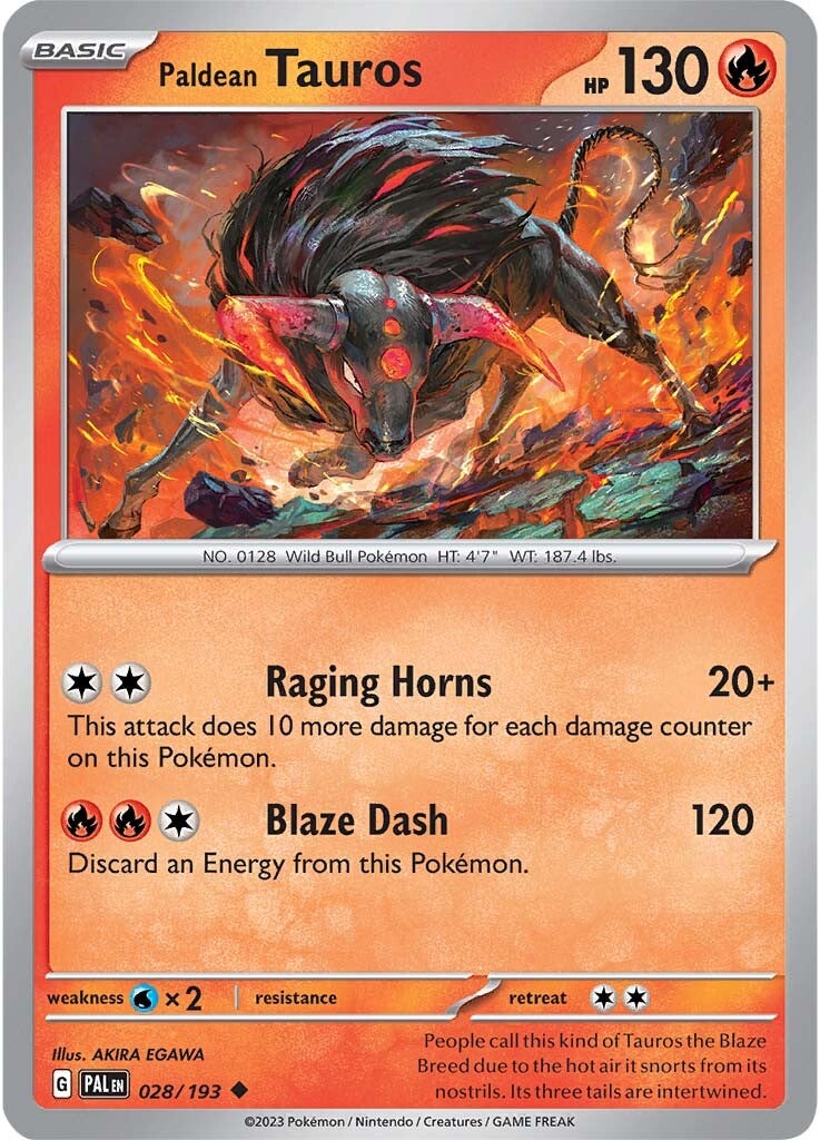 Paldean Tauros (028/193) [Scarlet & Violet: Paldea Evolved] | Eastridge Sports Cards & Games