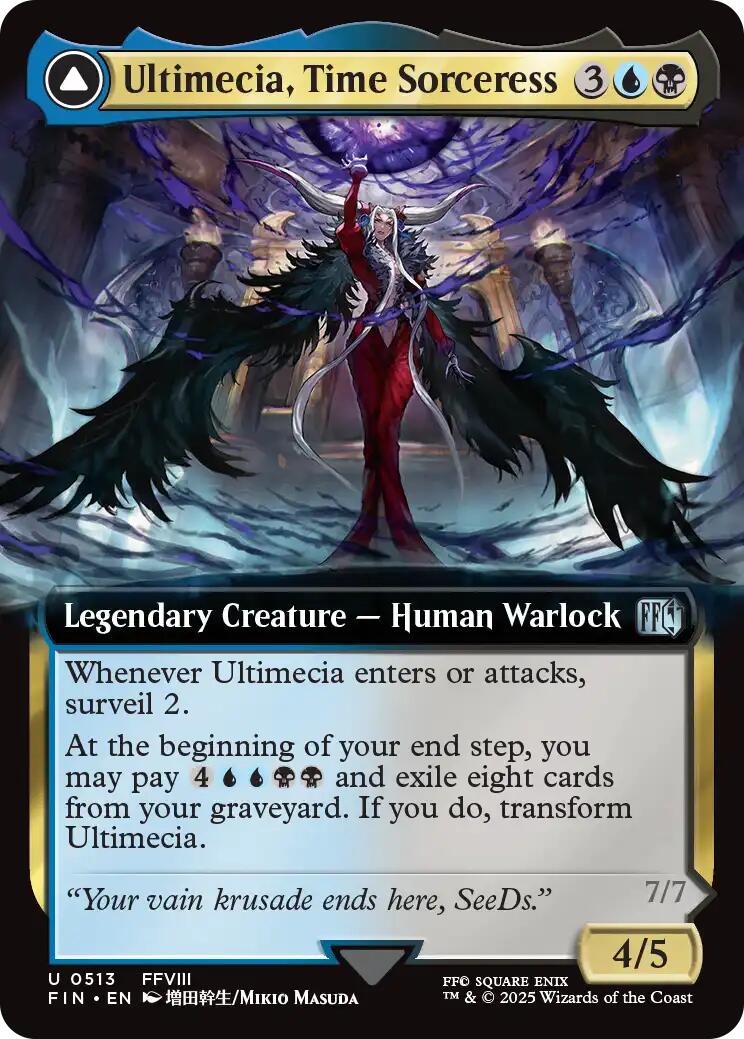 Ultimecia, Time Sorceress // Ultimecia, Omnipotent (Extended Art) [FINAL FANTASY] | Eastridge Sports Cards & Games