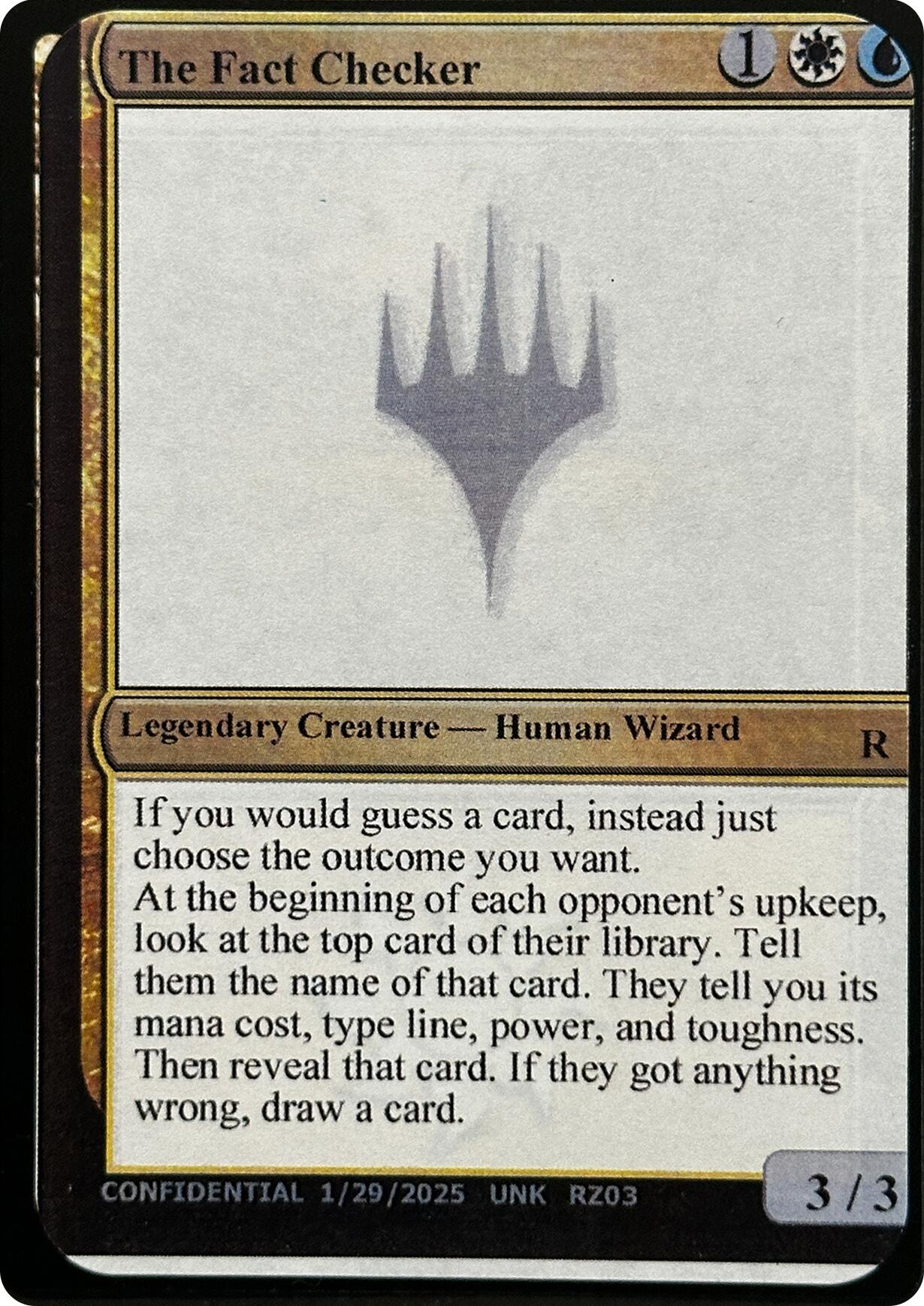 The Fact Checker [Unknown Event] | Eastridge Sports Cards & Games