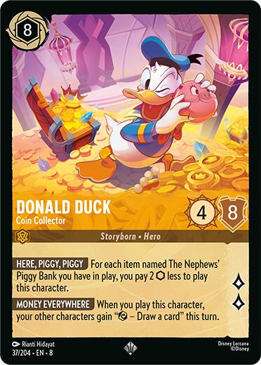 Donald Duck - Coin Collector (37/204) [Reign of Jafar] | Eastridge Sports Cards & Games