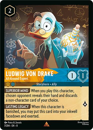 Ludwig Von Drake - All-Around Expert (7/204) [Reign of Jafar] | Eastridge Sports Cards & Games
