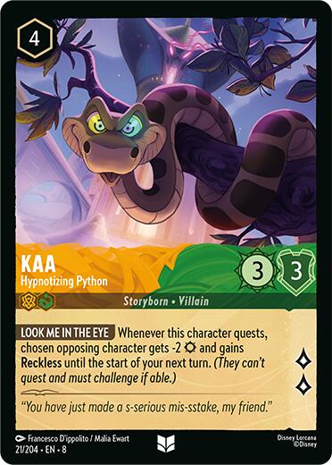 Kaa - Hypnotizing Python (21/204) [Reign of Jafar] | Eastridge Sports Cards & Games