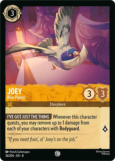 Joey - Blue Pigeon (36/204) [Reign of Jafar] | Eastridge Sports Cards & Games