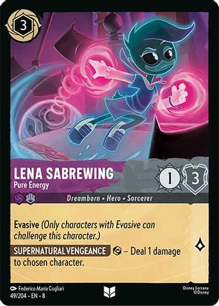 Lena Sabrewing -- Pure Energy (49/204) [Reign of Jafar] | Eastridge Sports Cards & Games