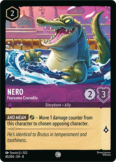 Nero - Fearsome Crocodile (65/204) [Reign of Jafar] | Eastridge Sports Cards & Games