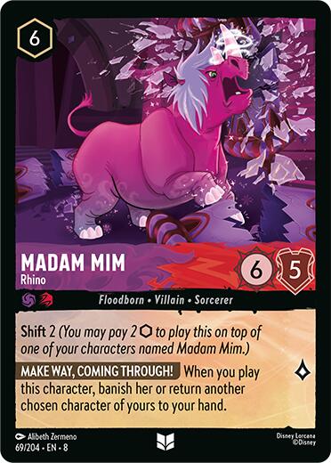 Madam Mim - Rhino (69/204) [Reign of Jafar] | Eastridge Sports Cards & Games