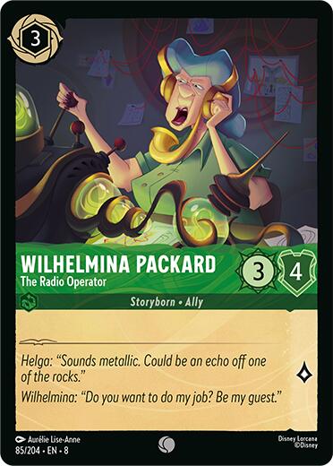 Wilhelmina Packard - The Radio Operator (85/204) [Reign of Jafar] | Eastridge Sports Cards & Games