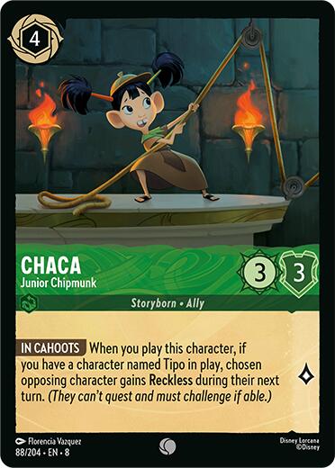 Chaca - Junior Chipmunk (88/204) [Reign of Jafar] | Eastridge Sports Cards & Games