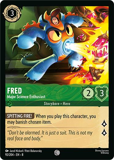 Fred - Major Science Enthusiast (92/204) [Reign of Jafar] | Eastridge Sports Cards & Games
