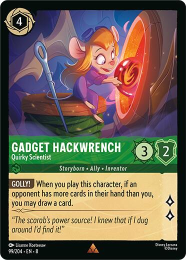 Gadget Hackwrench - Quirky Scientist (99/204) [Reign of Jafar] | Eastridge Sports Cards & Games