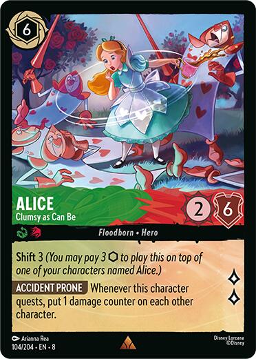 Alice - Clumsy as Can Be (104/204) [Reign of Jafar] | Eastridge Sports Cards & Games