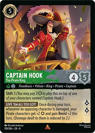 Captain Hook - The Pirate King (109/204) [Reign of Jafar] | Eastridge Sports Cards & Games