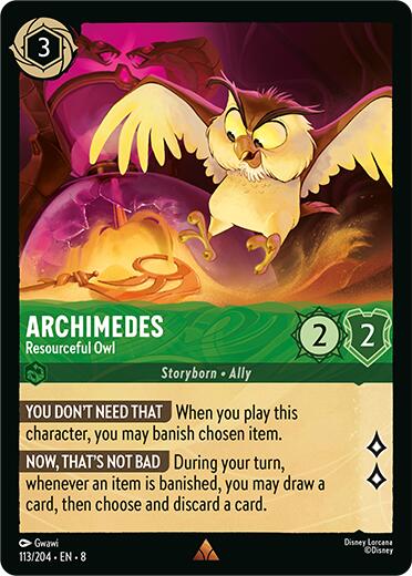 Archimedes - Resourceful Owl (113/204) [Reign of Jafar] | Eastridge Sports Cards & Games