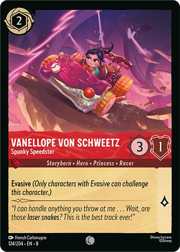 Vanellope Von Schweetz - Spunky Speedster (124/204) [Reign of Jafar] | Eastridge Sports Cards & Games