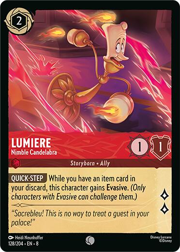 Lumiere - Nimble Candelabra (128/204) [Reign of Jafar] | Eastridge Sports Cards & Games