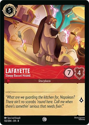 Lafayette - Sleepy Basset Hound (132/204) [Reign of Jafar] | Eastridge Sports Cards & Games