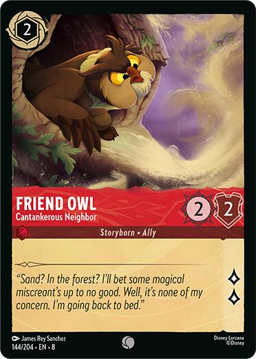 Friend Owl - Cantankerous Neighbor (144/204) [Reign of Jafar] | Eastridge Sports Cards & Games