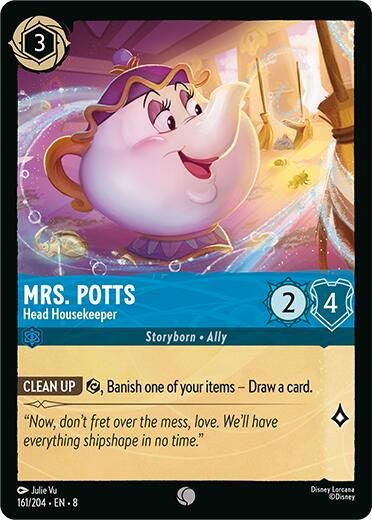 Mrs.Potts - Head Housekeeper (161/204) [Reign of Jafar] | Eastridge Sports Cards & Games
