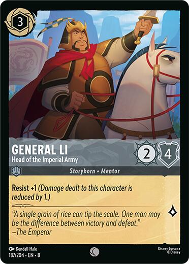General Li - Head of the Imperial Army (187/204) [Reign of Jafar] | Eastridge Sports Cards & Games
